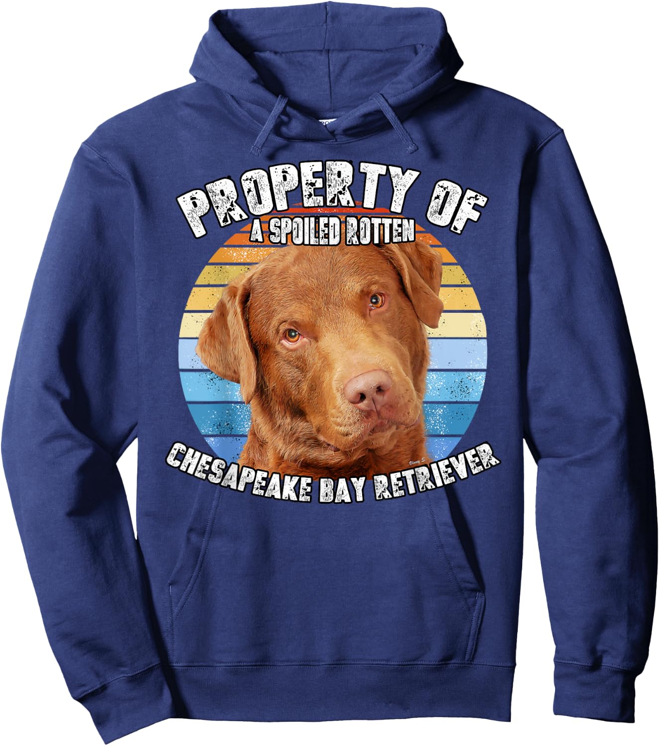 Chesapeake Bay Retriever Property Of Hoodie - Hoodie | Navy