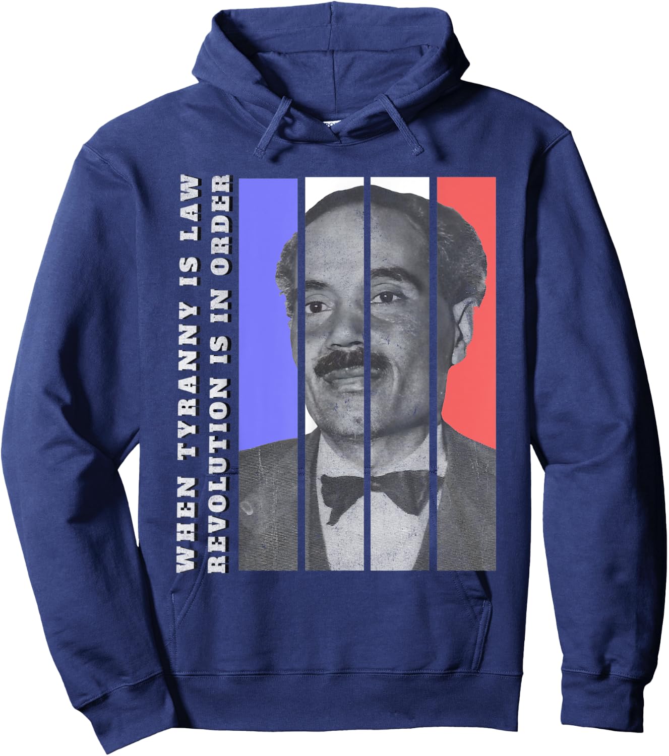 Pedro Albizu Campos Free Puerto Rico Famous Quotes Boricuas Hoodie - Hoodie | Navy