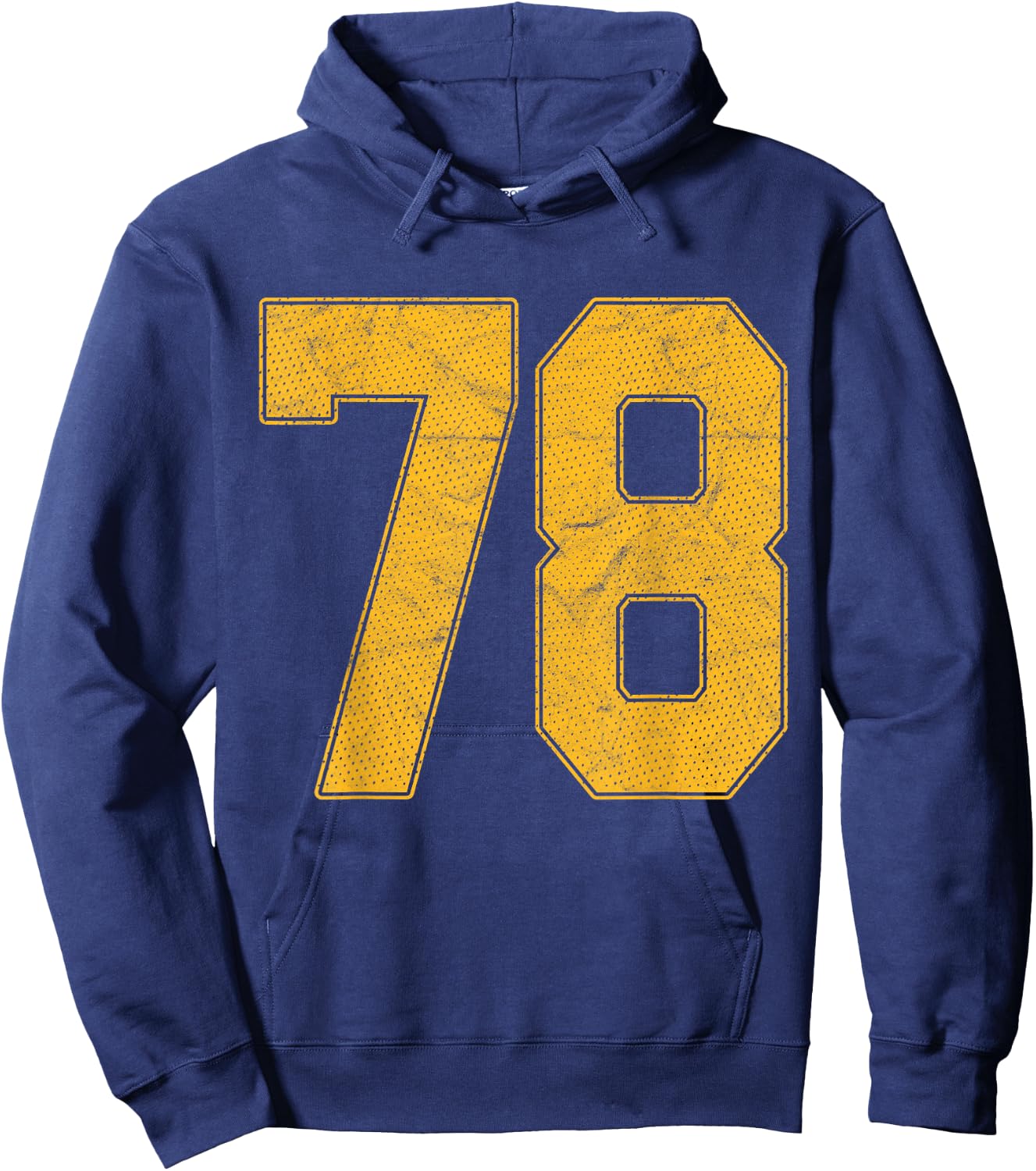 Number 78 Numbered Uniform Sports Team Jersey 78th Birthday Hoodie - Hoodie | Navy