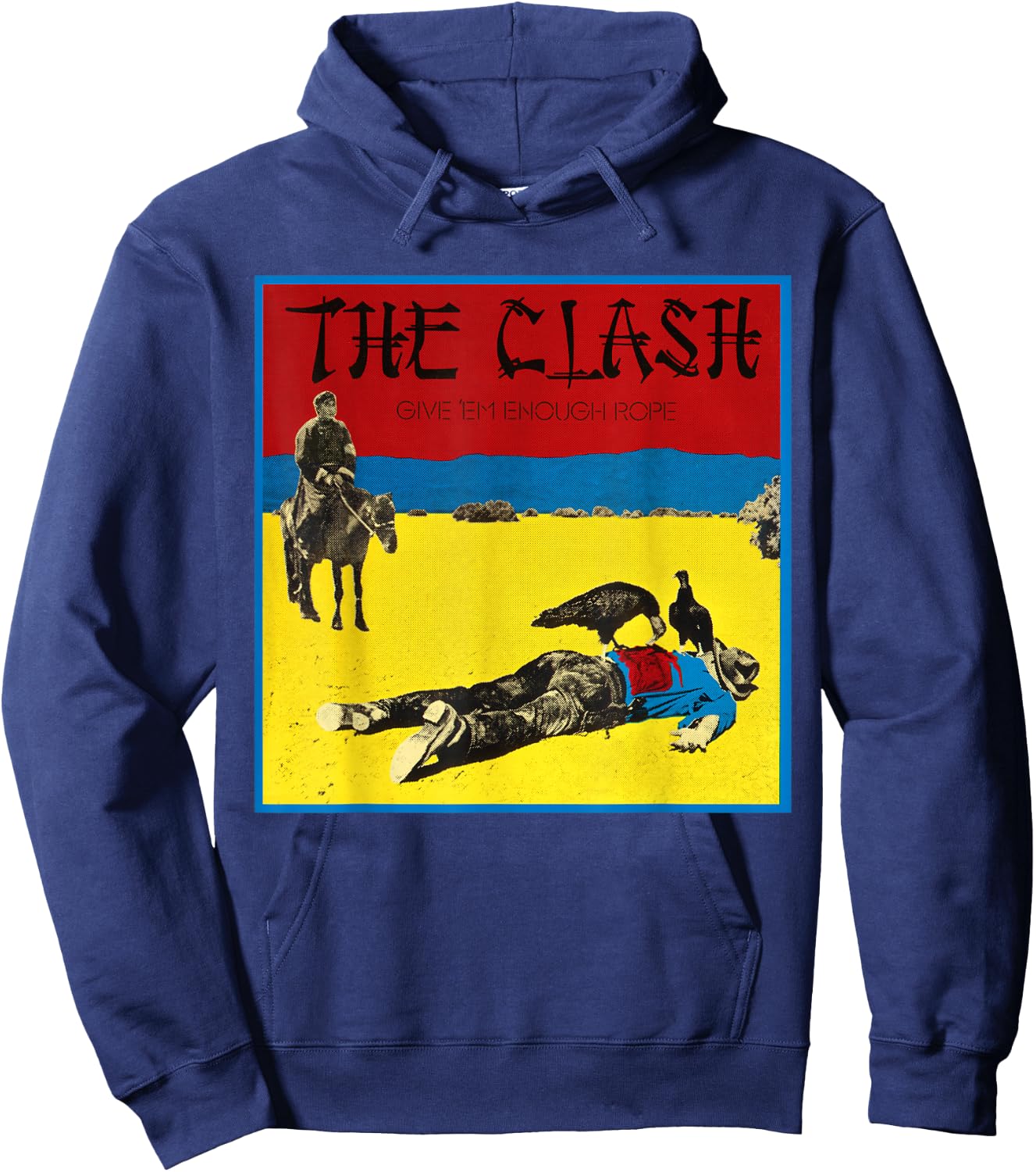 The Clash - Give 'Em Enough Rope Hoodie - Hoodie | Navy