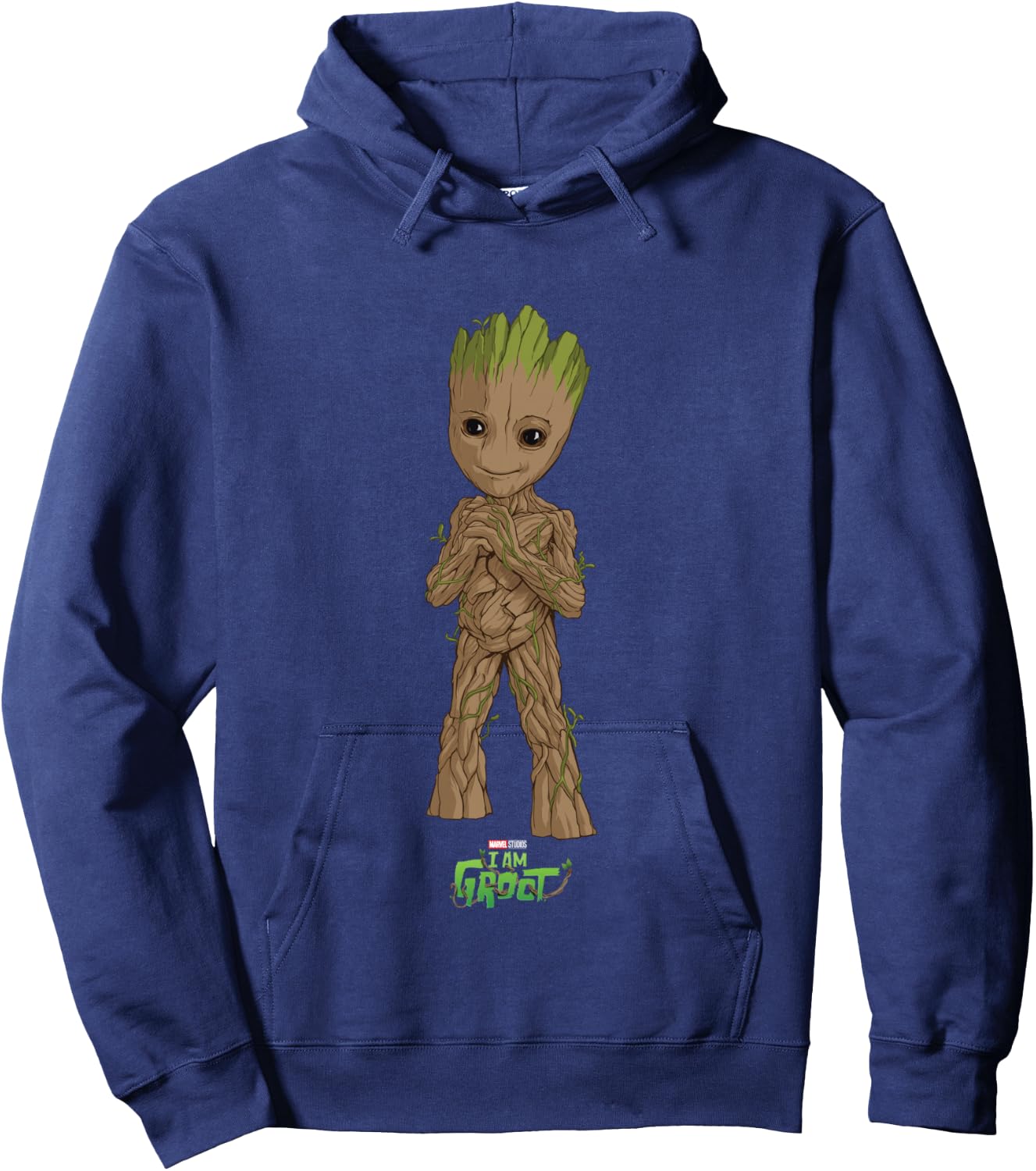 Marvel I Am Groot Super Cute Seedling Superhero Poster Hoodie - Hoodie | Navy