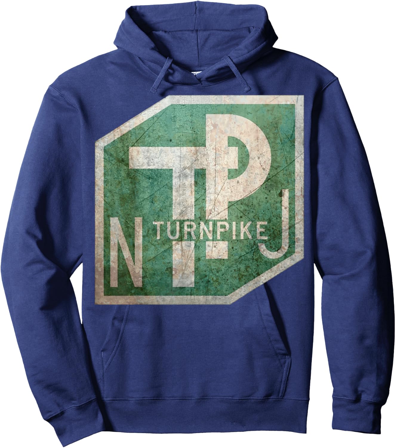 NJ Turnpike NJ Locals Visitors New Jersey Garden State Hoodie - Hoodie | Navy