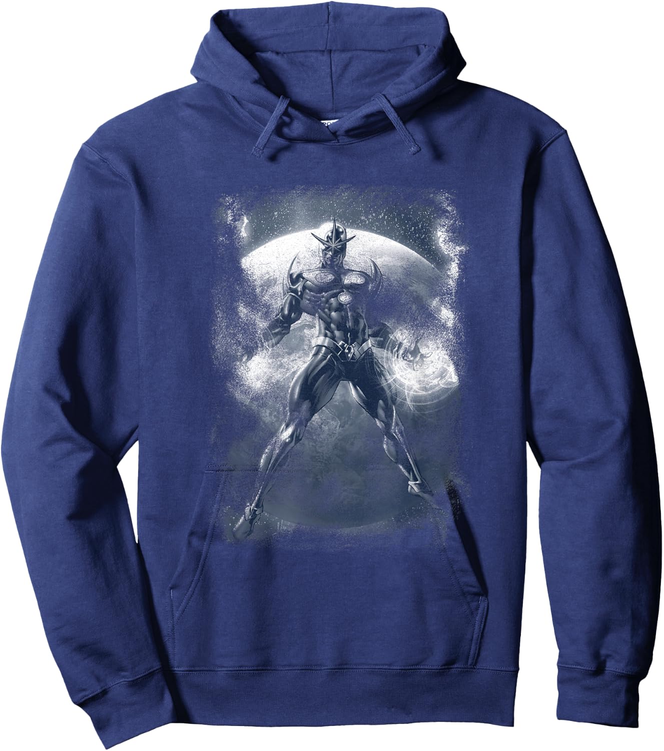 Marvel Comics Retro Classic Nova In Space Distressed Shot Hoodie - Hoodie | Navy