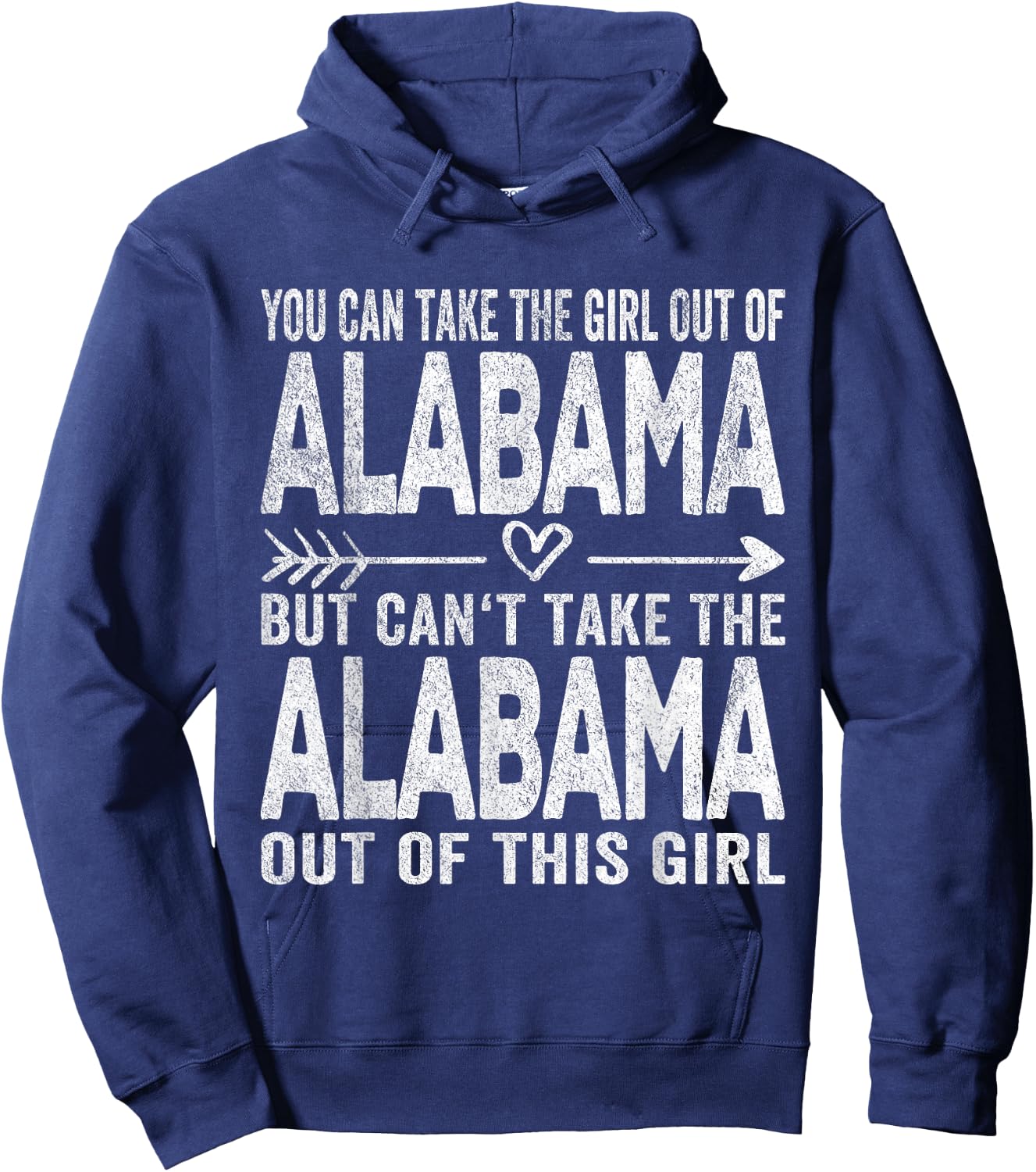 Girl Out of Alabama Hometown Home Alabama Hoodie - Hoodie | Navy