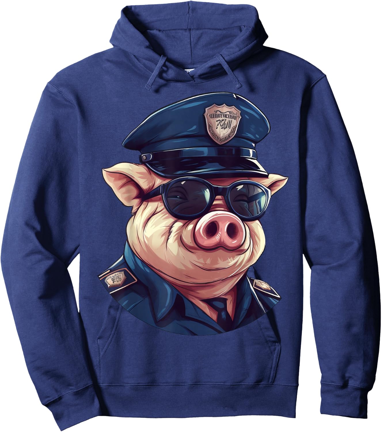 Piggy Fans -Kids Animal Theme , Black, Small Hoodie - Hoodie | Navy