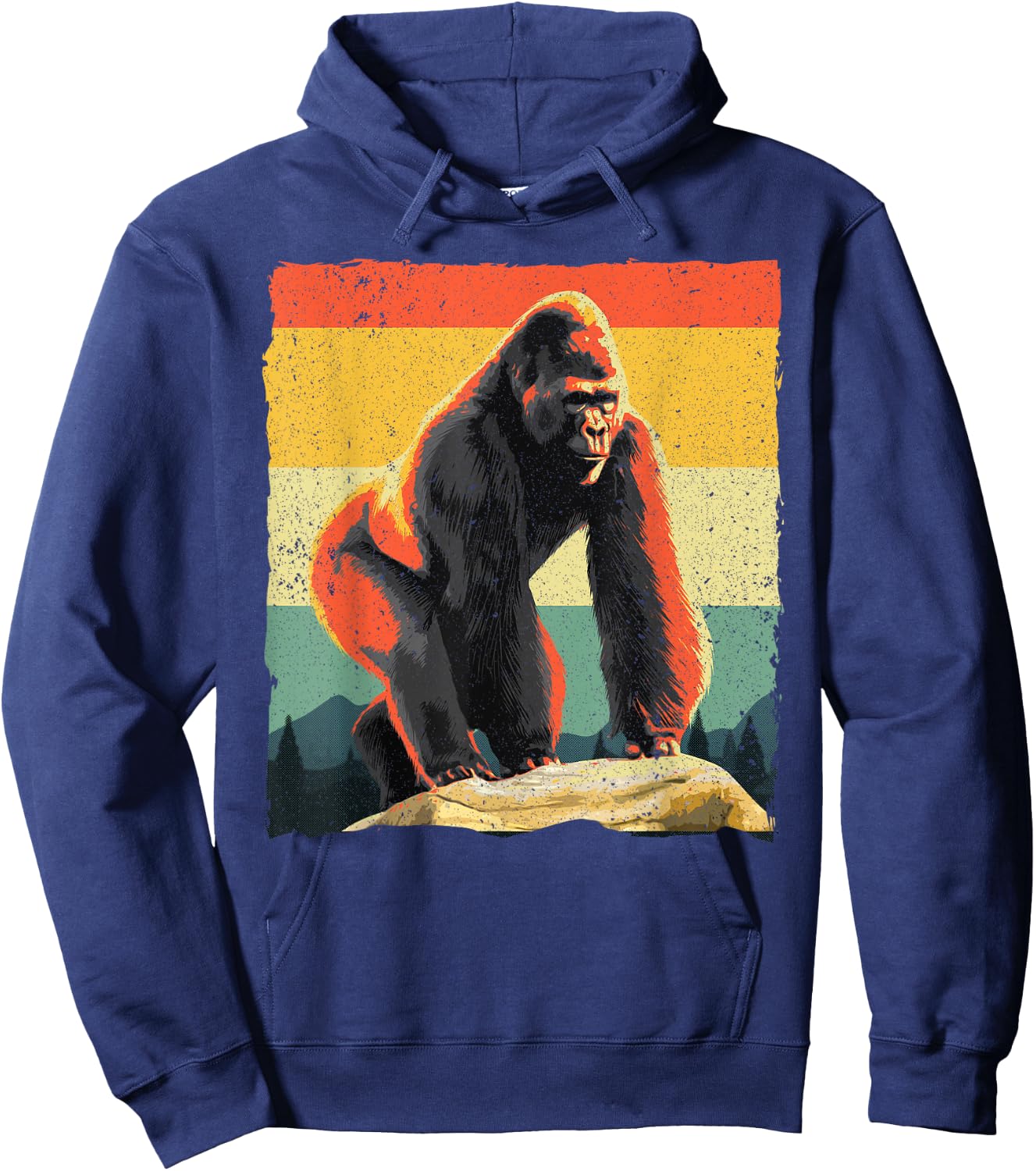 Cool Gorilla Design Women Primate Gorilla Animal Hoodie - Hoodie | Navy