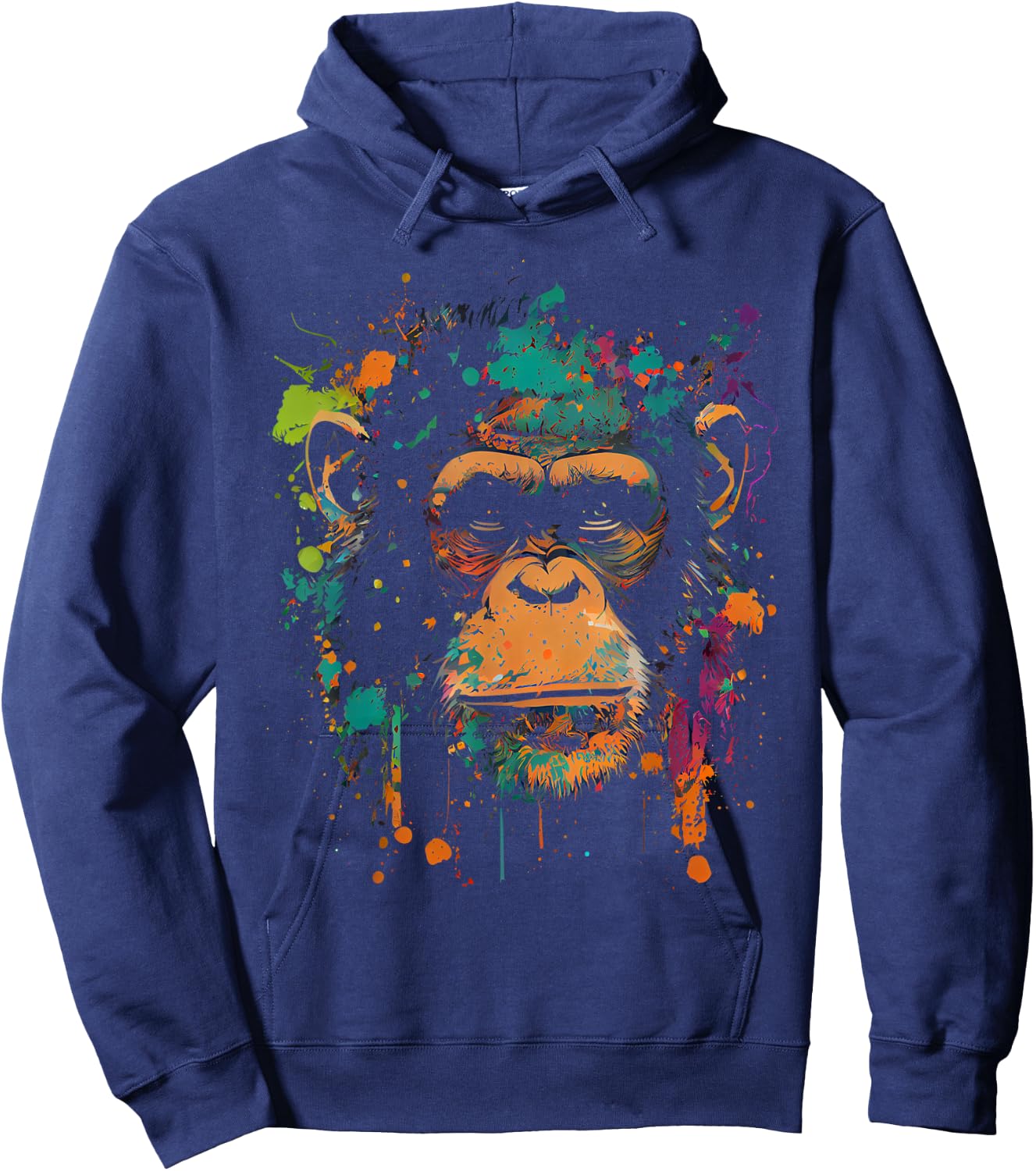 Chimpanzee Monkey Safari Favourite Animal Fan Chimpanzee Fan Hoodie - Hoodie | Navy