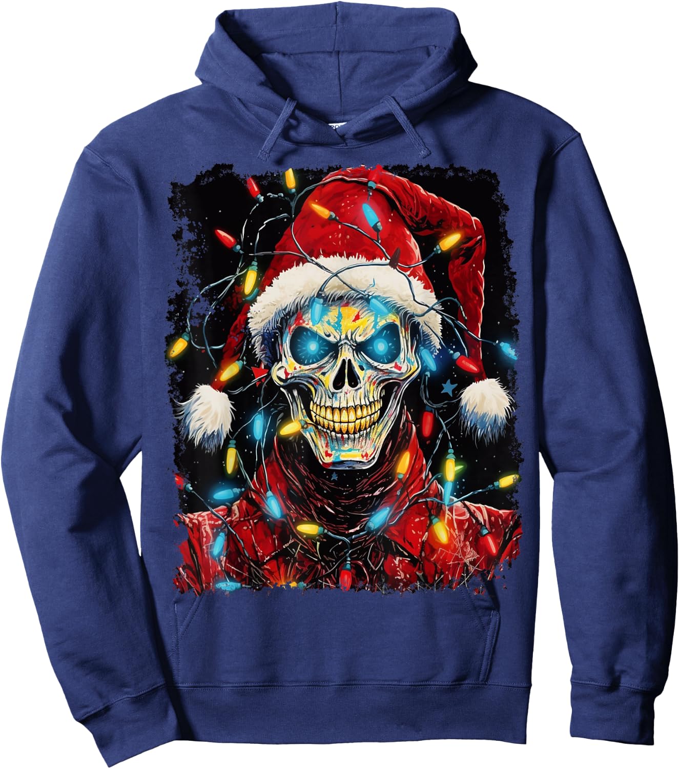 Pop Art Halloween Design Strawman Scarecrow Christmas Horror Hoodie - Hoodie | Navy