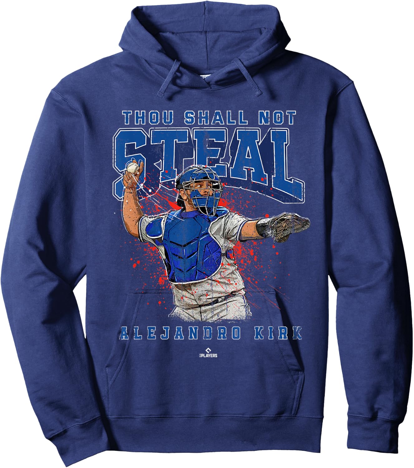 Thou Shall Not Steal Alejandro Kirk Toronto MLBPA Hoodie - Hoodie | Navy