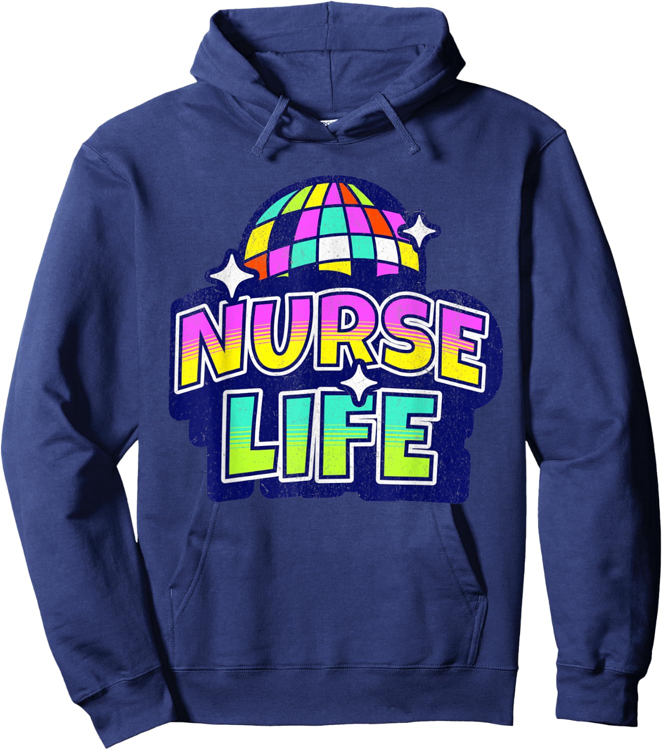 70s Disco Nurse's Day Nurse Life Nurse Week 2023 Women Hoodie - Hoodie | Navy