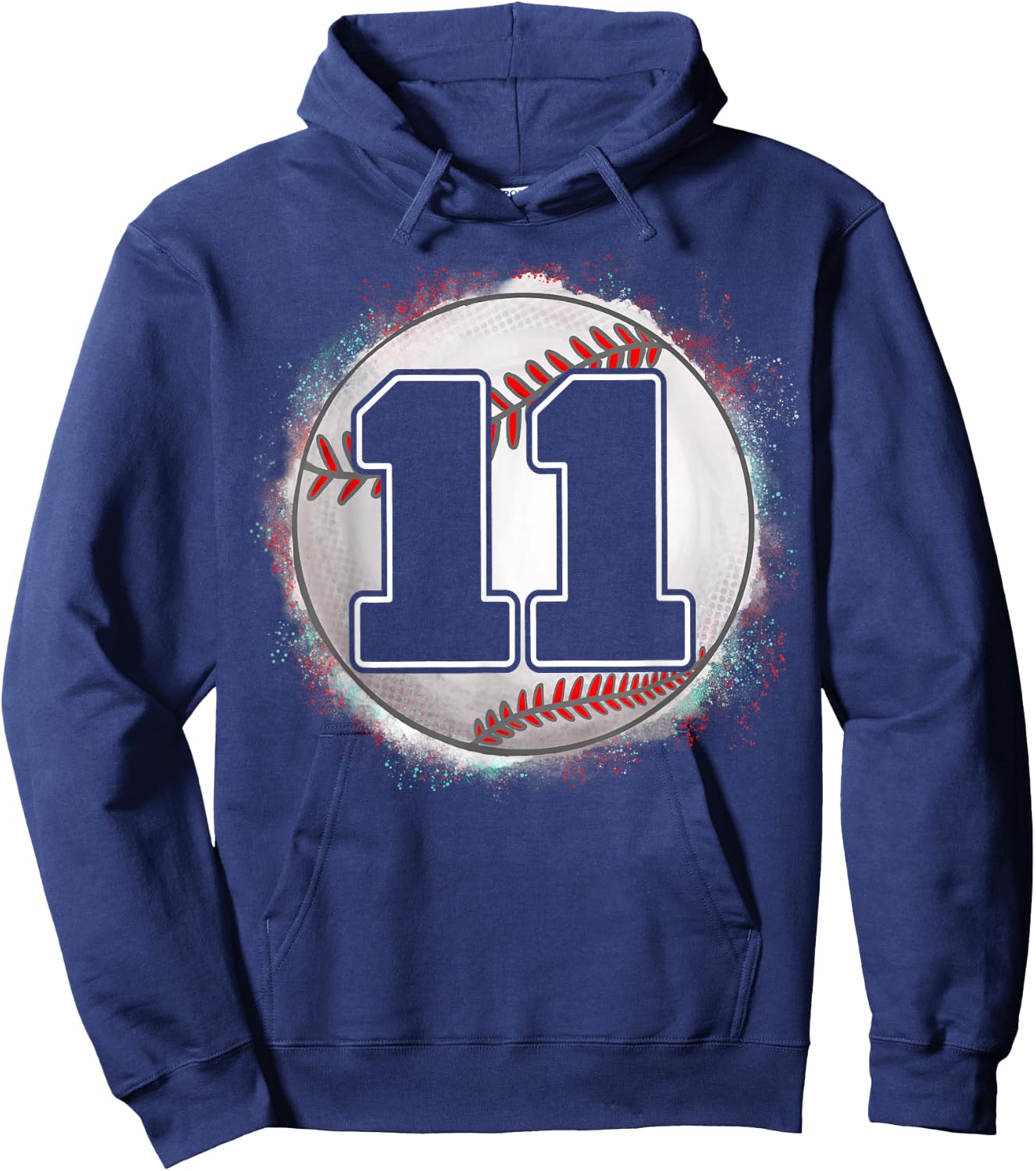 Birthday Boy 11 Baseball 11th Birthday Baseball Player Hoodie - Hoodie | Navy