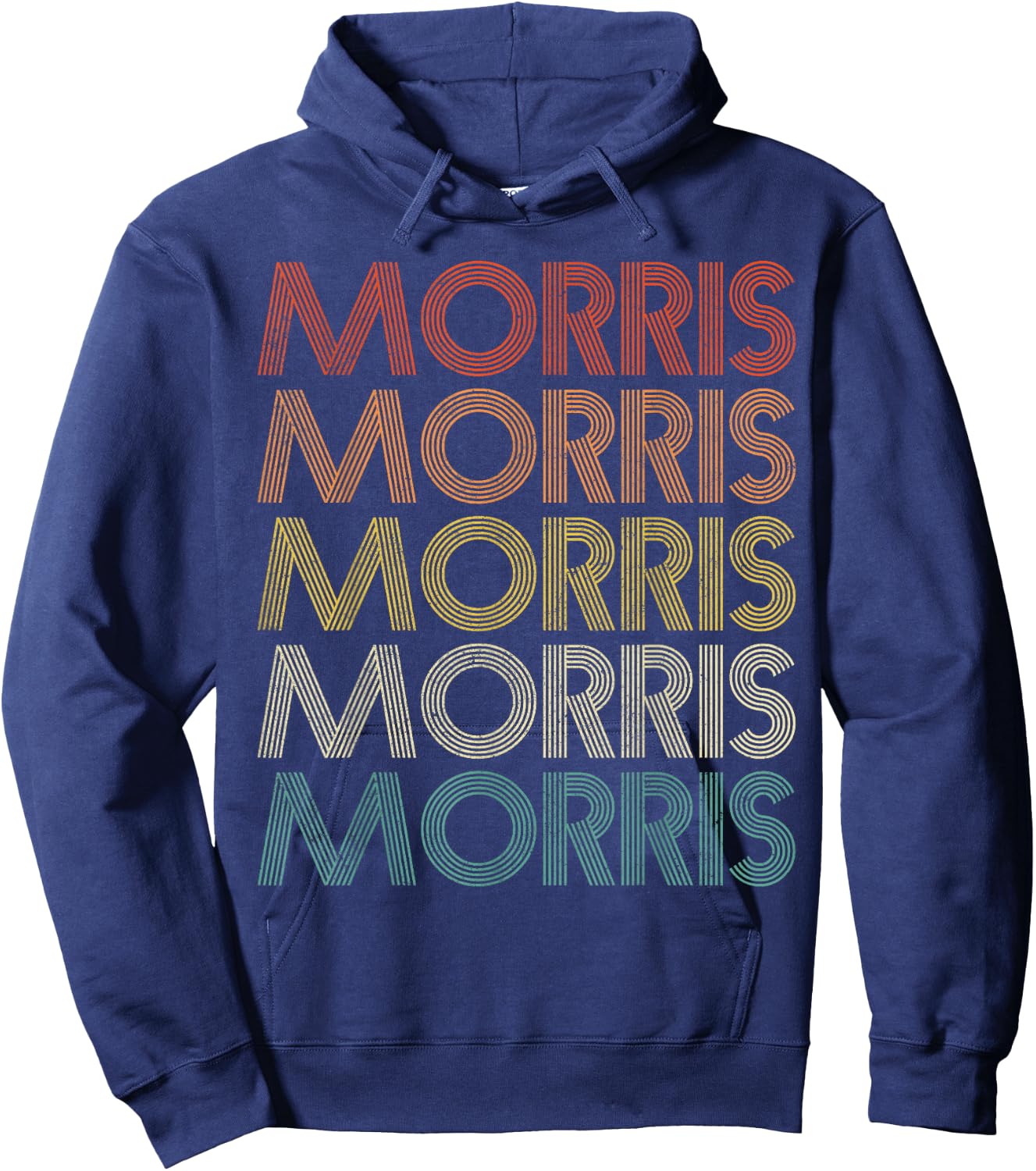 Morris Vintage Retro Hoodie - Hoodie | Navy