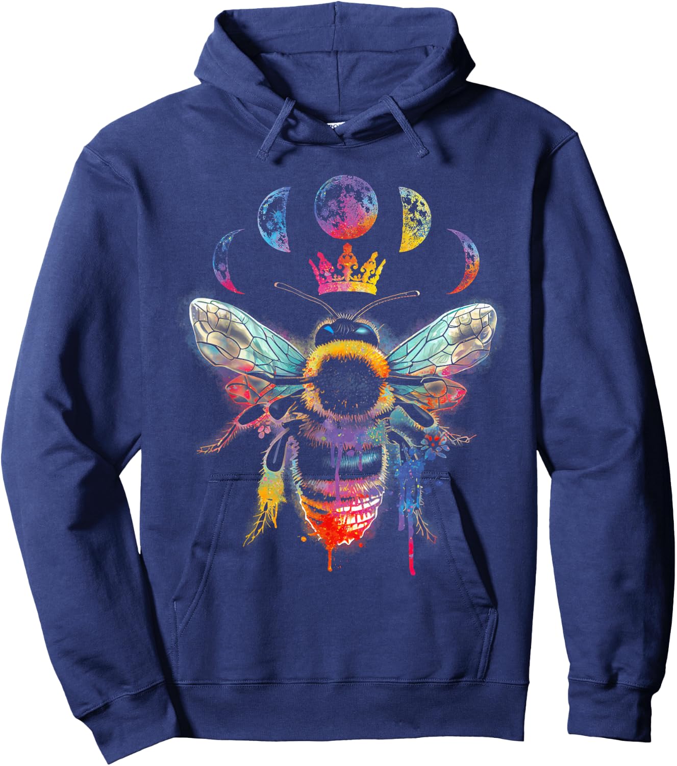 Beekeeping Animal Queen-Bee Nature Insect Bee Tie Dye Hoodie - Hoodie | Navy