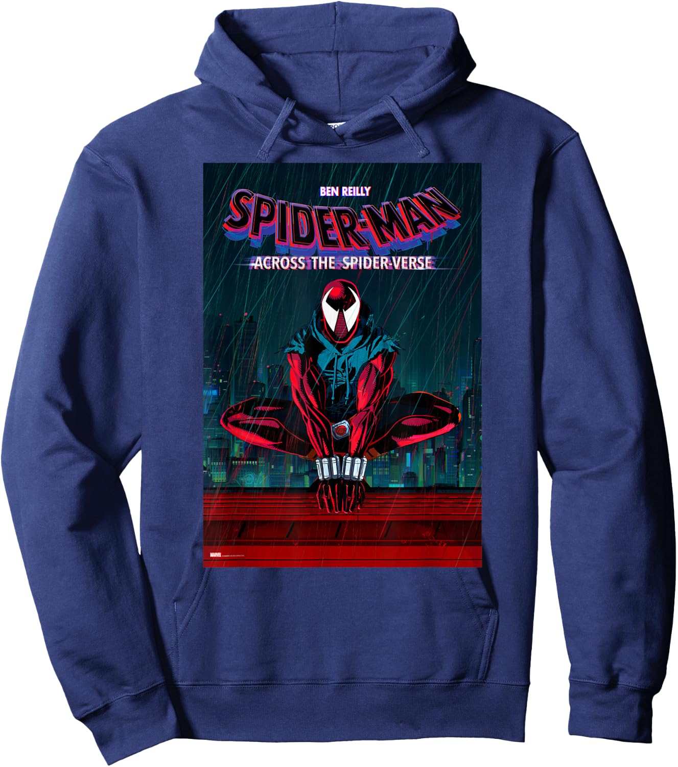 Marvel Spider-Man: Across the Spider-Verse Ben Reilly Poster Hoodie - Hoodie | Navy