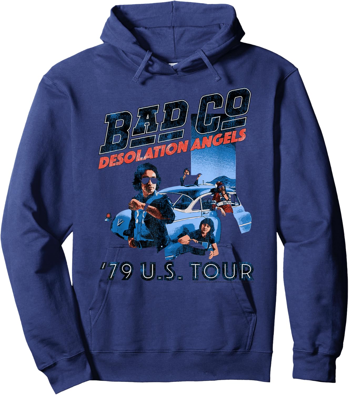 Bad Company Desolation Angels 1979 US Tour for Light Colors Hoodie - Hoodie | Navy