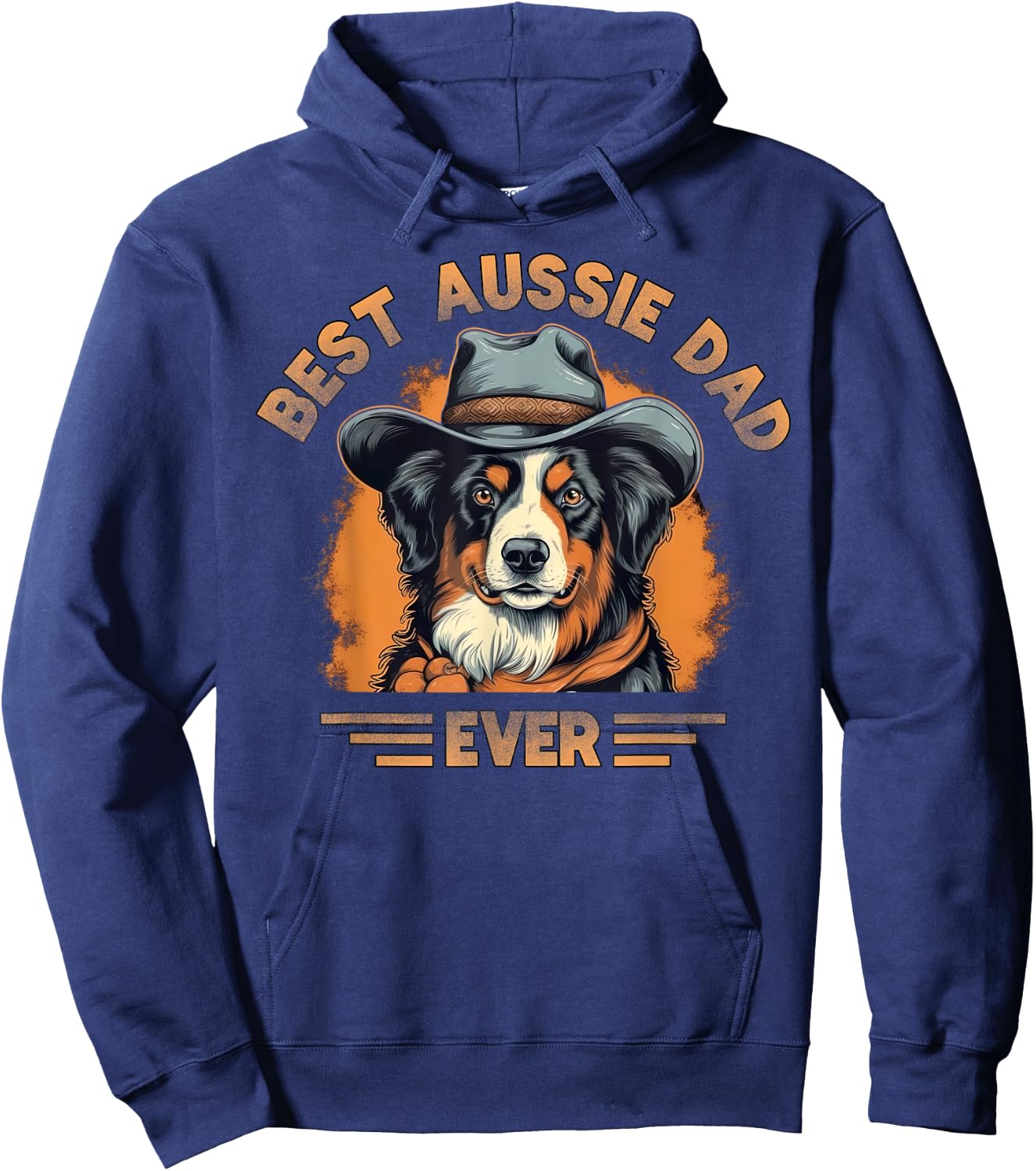 Aussie DAD Australian Shepherd Hoodie - Hoodie | Navy