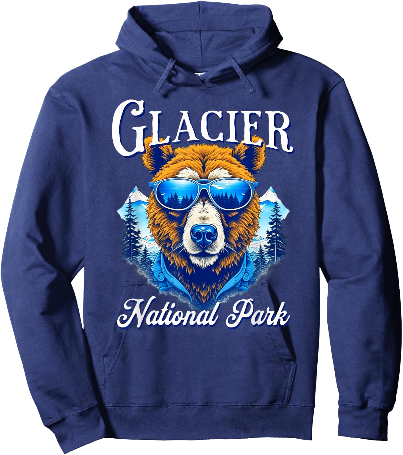 Glacier National Park Hoodie - Hoodie | Navy
