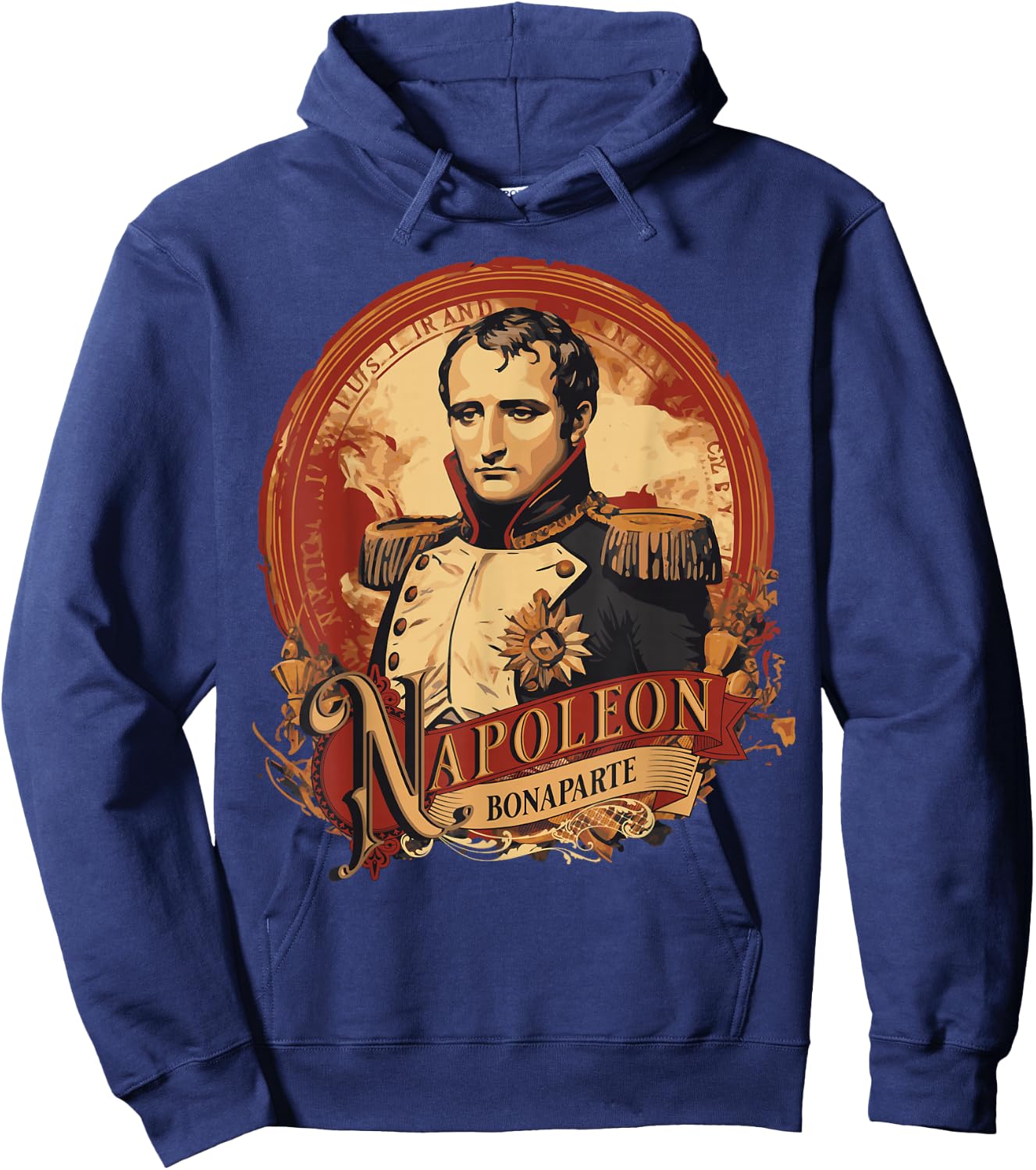 Napoleon Bonaparte Vintage Poster Style Hoodie - Hoodie | Navy