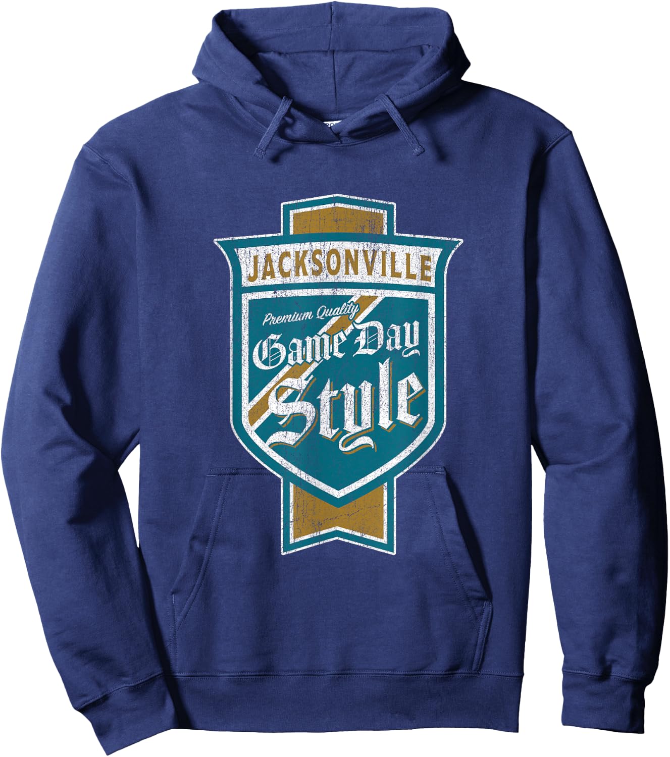 Faded Jacksonville Beer Label - Jacksonville Pride Hoodie - Hoodie | Navy