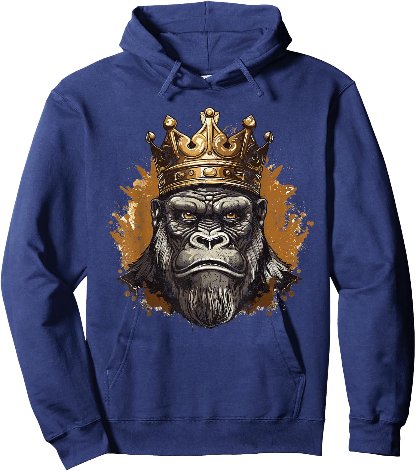 Silverback Gorilla King Hoodie - Hoodie | Navy