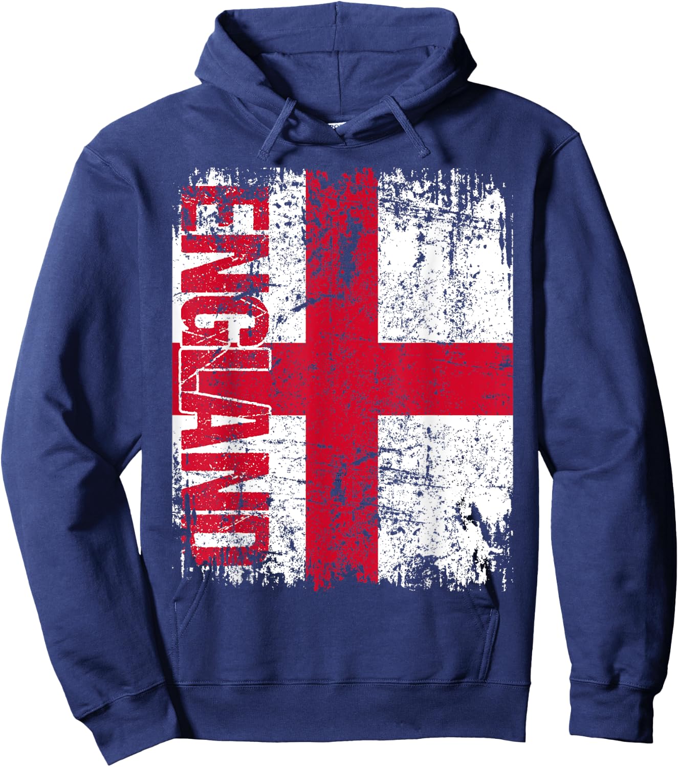 ENGLAND Flag Vintage Distressed ENGLAND Hoodie - Hoodie | Navy