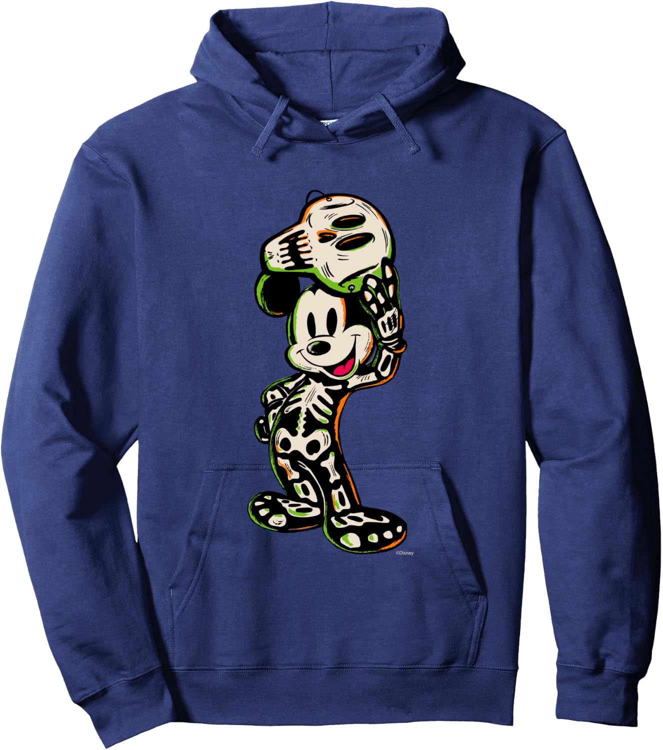 Disney 100 Mickey Mouse Halloween Classic Skeleton Costume Hoodie - Hoodie | Navy