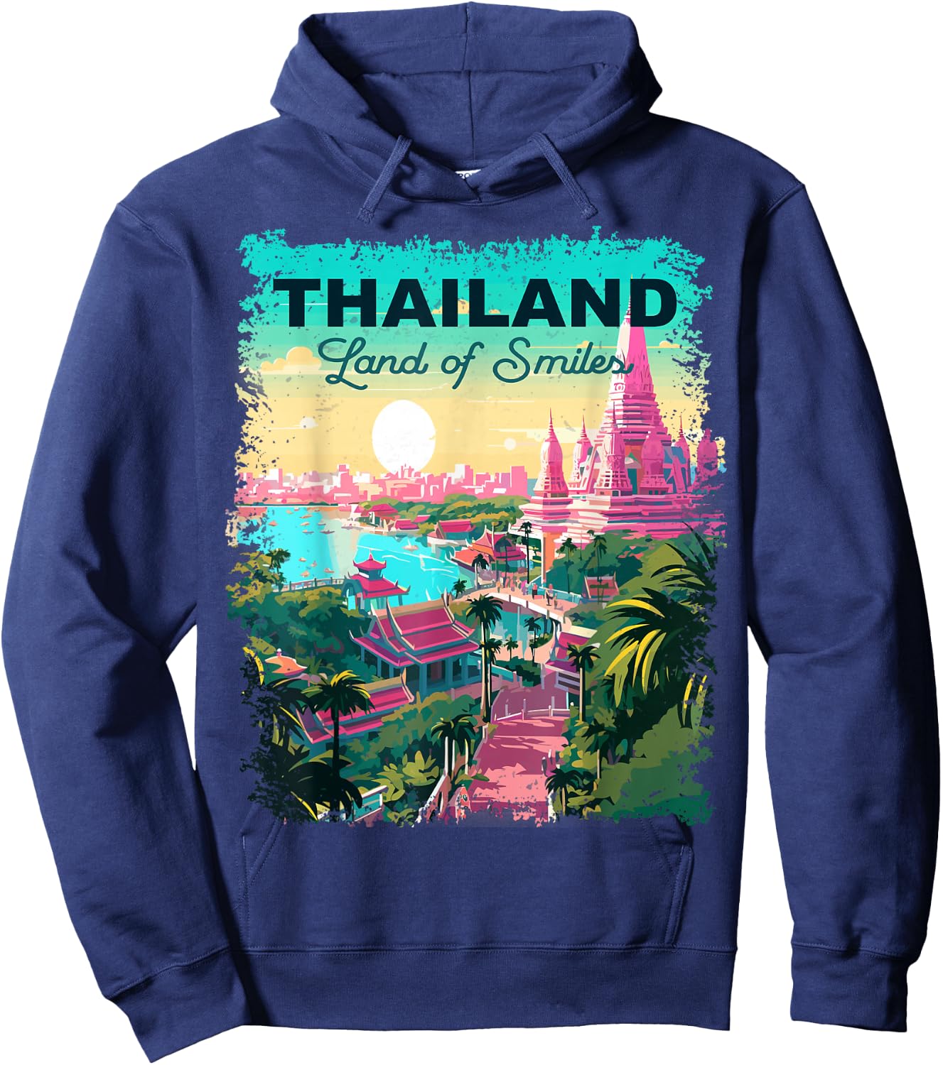 Thailand Vacation Vintage Hoodie - Hoodie | Navy