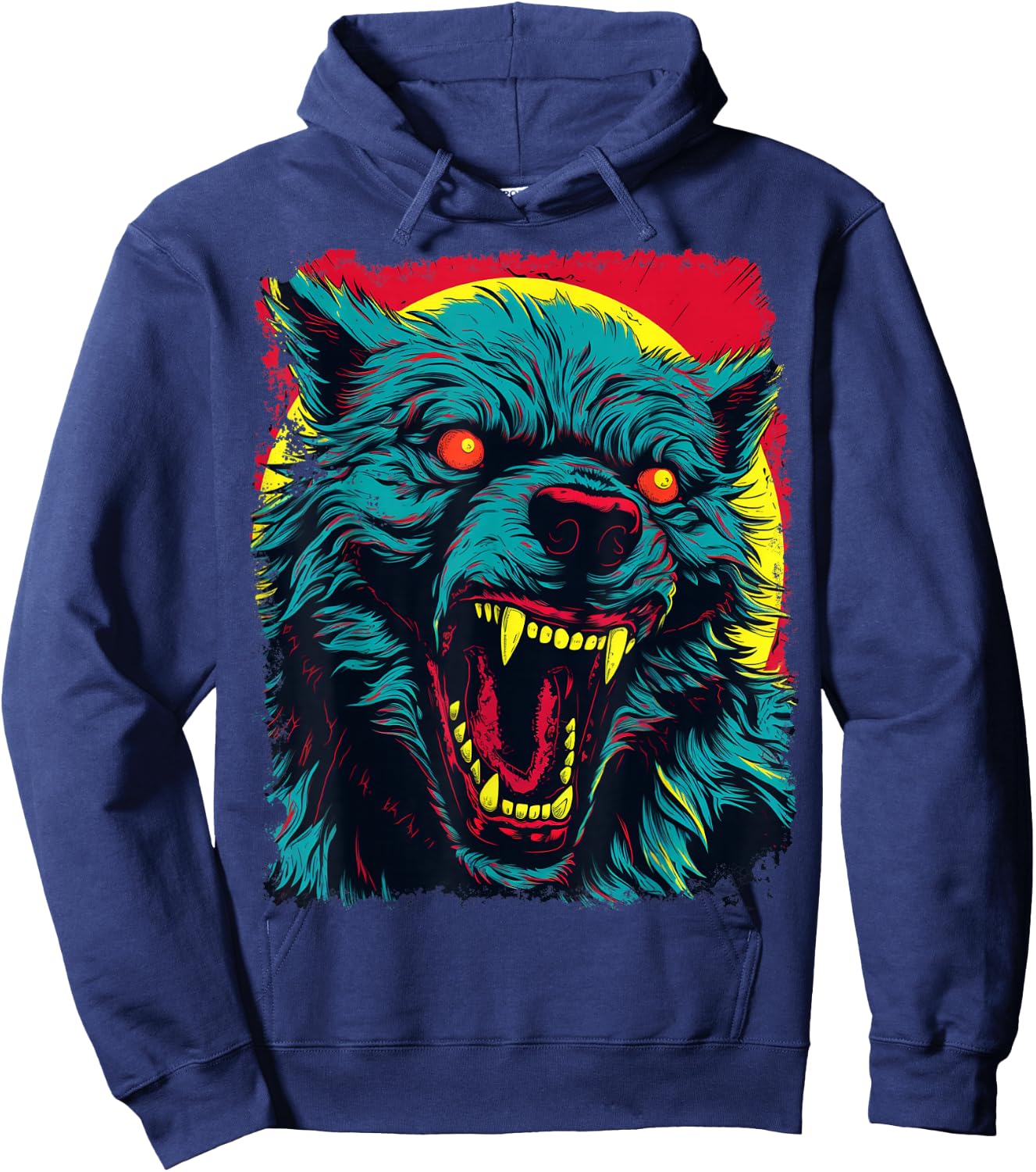 Werewolf Pop Art Hoodie - Hoodie | Navy