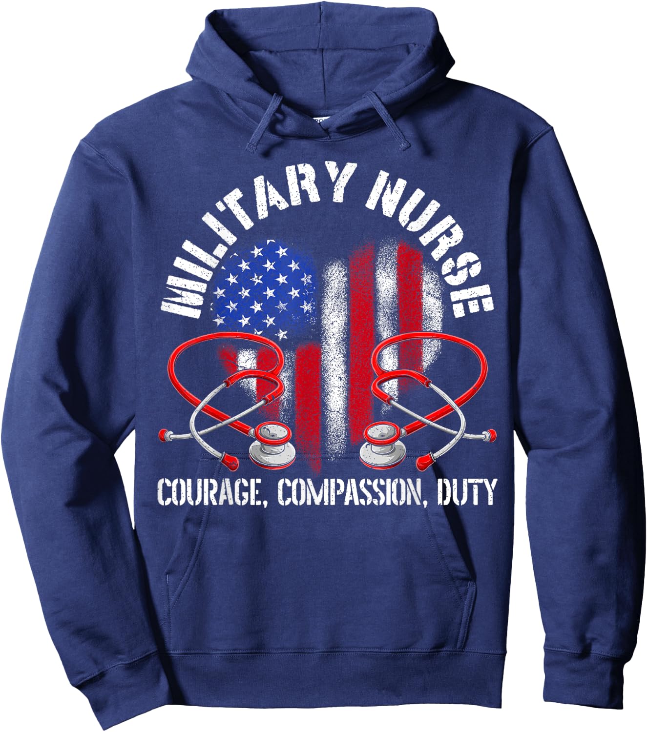 Military Nurse Registered Nurse Nursing Army Soldier Hoodie - Hoodie | Navy