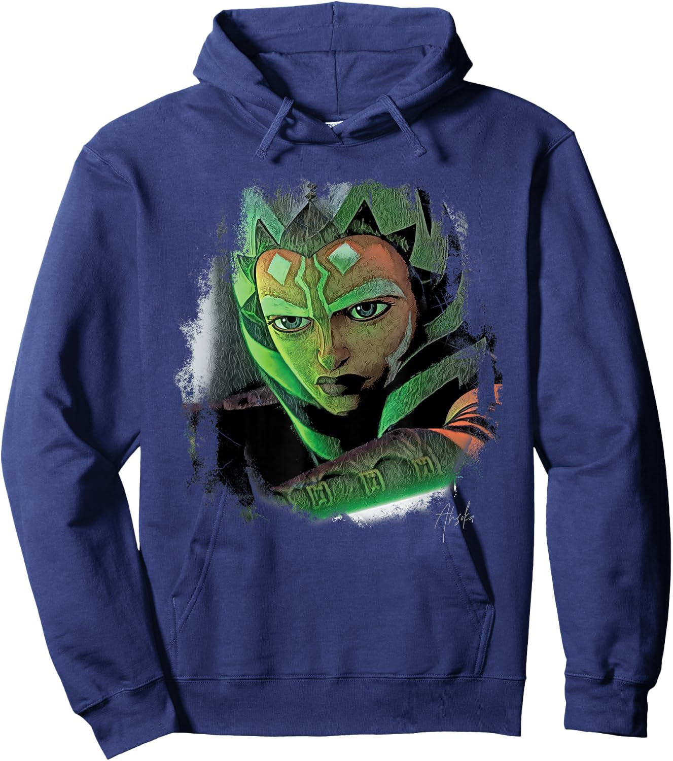 Star Wars Ahsoka Tano Tales of the Jedi Lightsaber Glow Hoodie - Hoodie | Navy