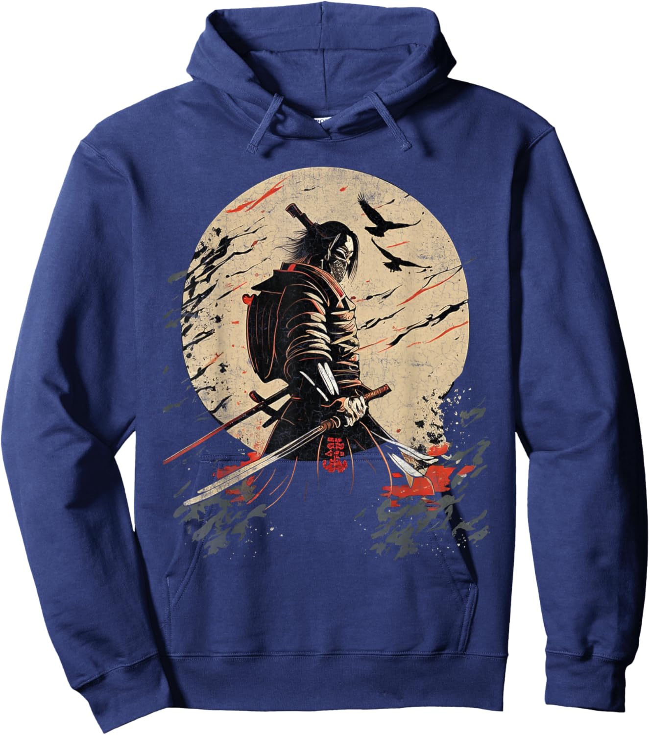 Ancient Japanese Samurai Shirt Bushido Code Warrior Gifts Hoodie - Hoodie | Navy