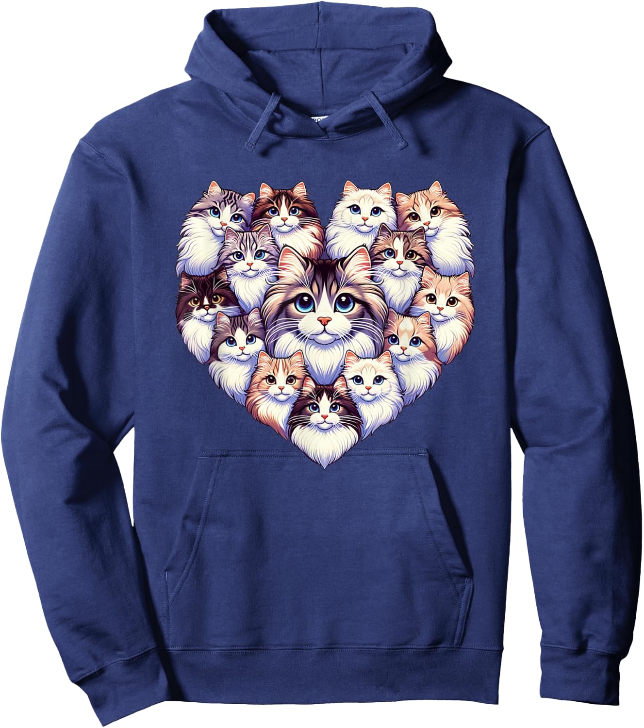 Siberian Forest Cat Moscow Longhairs Hoodie - Hoodie | Navy
