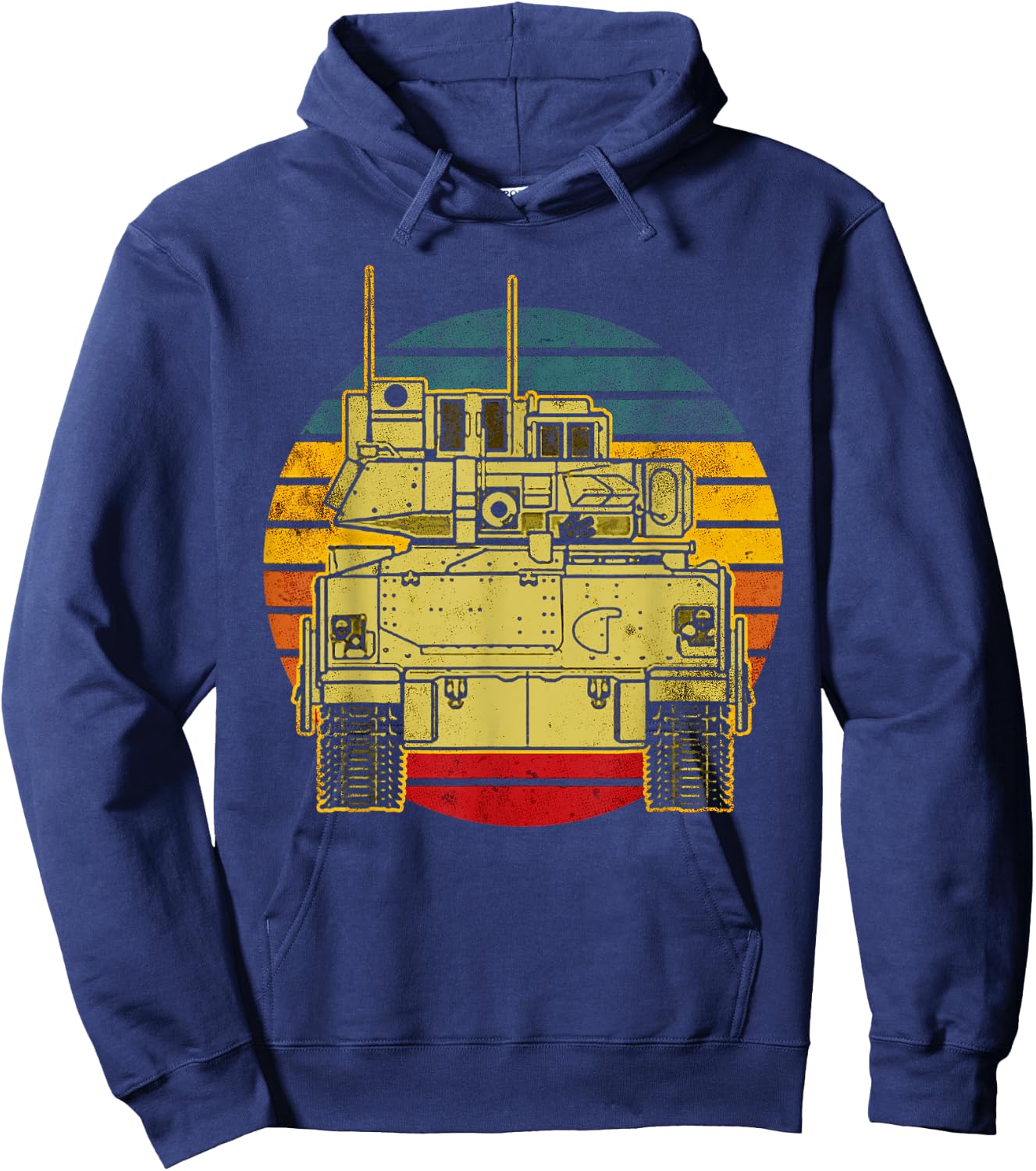 Bradley Fighting Vehicle USA America American Military Hoodie - Hoodie | Navy