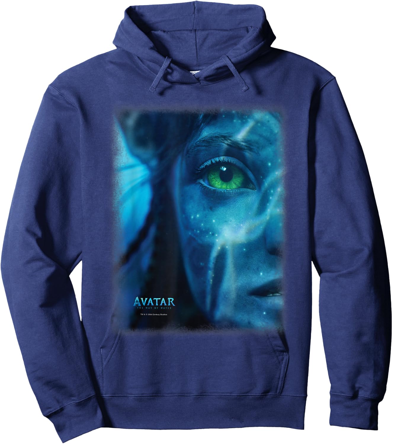 Avatar: The Way of Water Neytiri Na'vi Underwater Half Face Hoodie - Hoodie | Navy