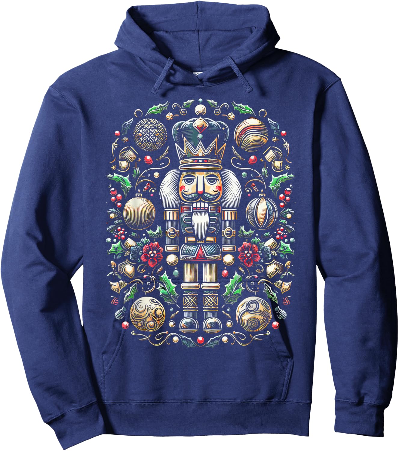 Christmas Nutcracker Merry Christmas Xmas Morning Holiday Hoodie - Hoodie | Navy