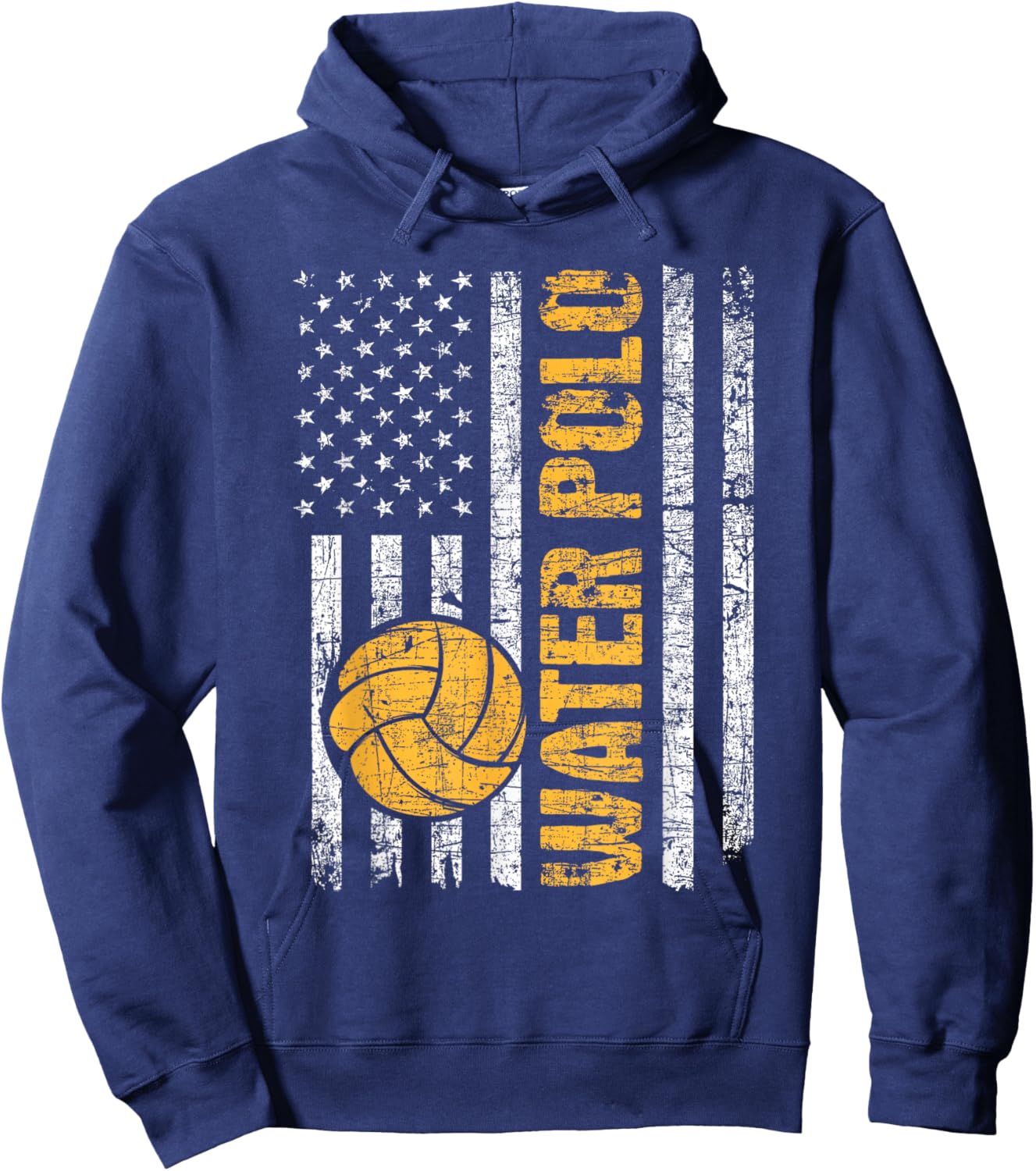 Water Polo - USA Flag Goalie Sportsmen Goalkeeper Hoodie - Hoodie | Navy