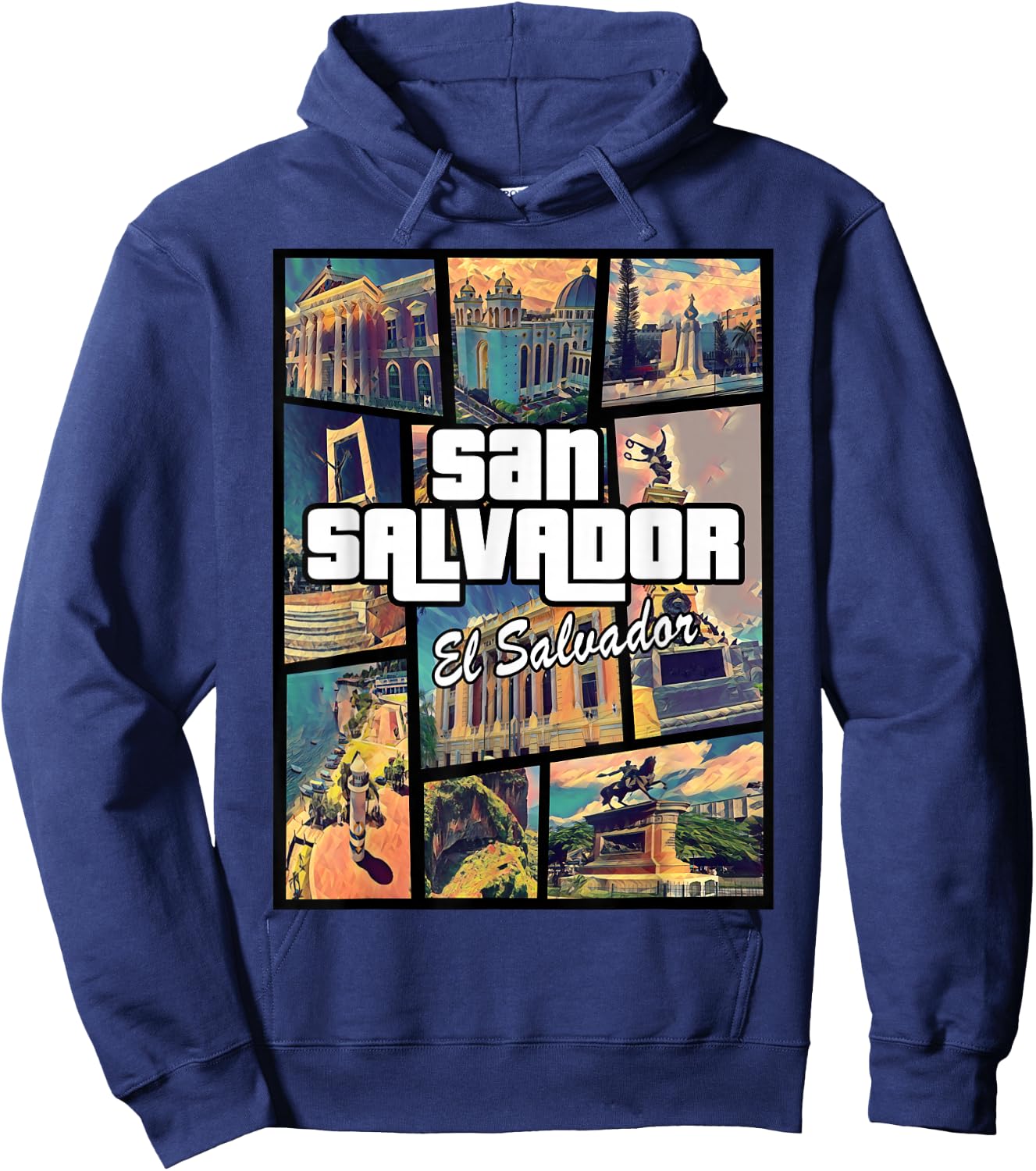 San Salvador El Salvador Capital Proud Hoodie - Hoodie | Navy