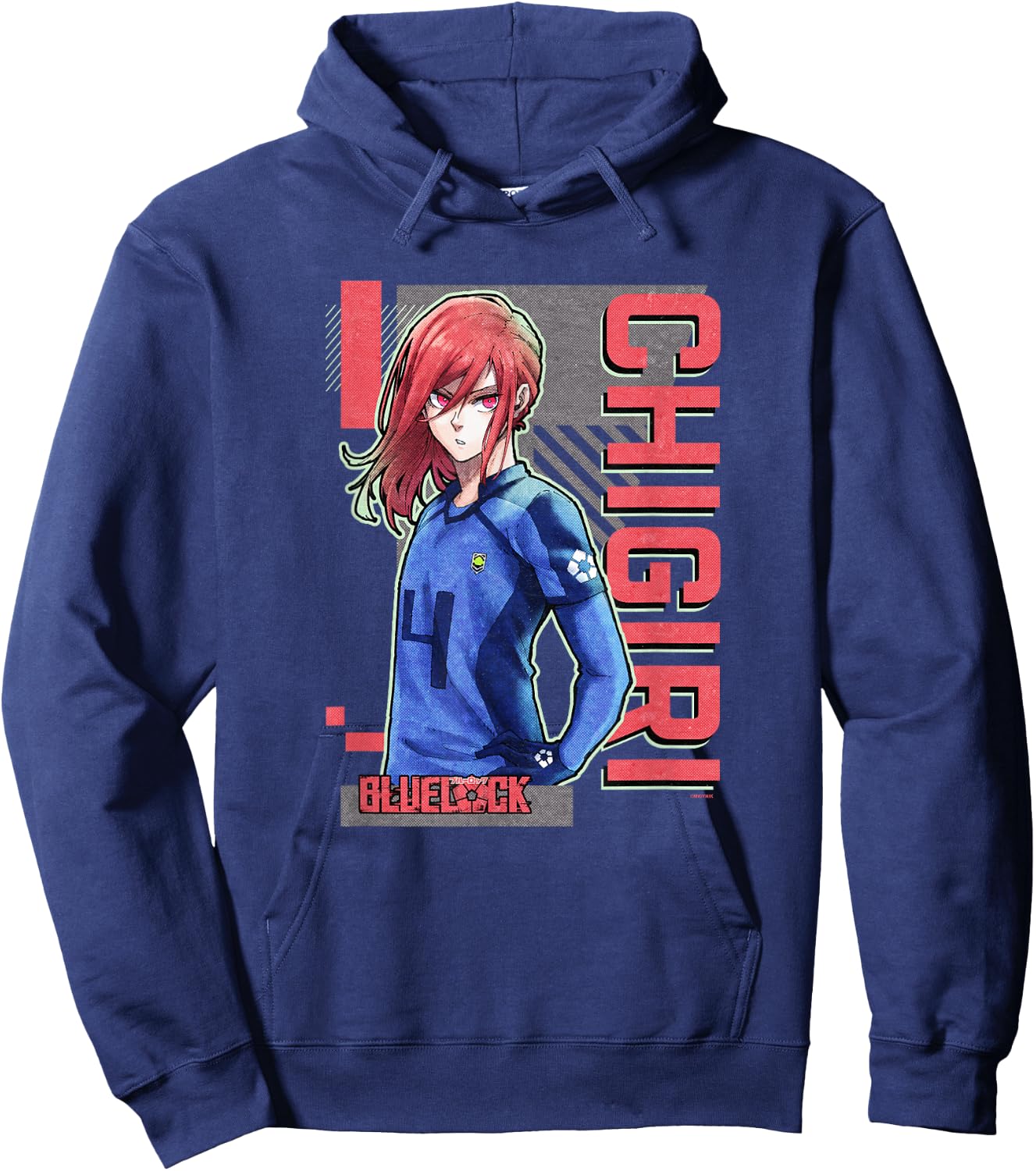Blue Lock Chigiri Hyoma The World's Best Striker Epic Poster Hoodie - Hoodie | Navy