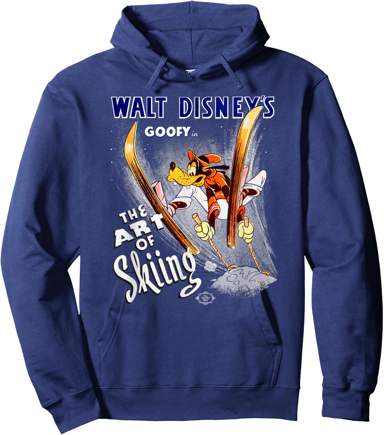 Disney Goofy The Art of Skiing Retro Vintage Classic Hoodie - Hoodie | Navy