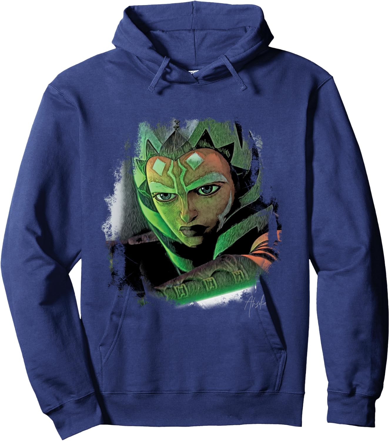 Star Wars Ahsoka Tano Tales of the Jedi Lightsaber Glow Hoodie - Hoodie | Navy