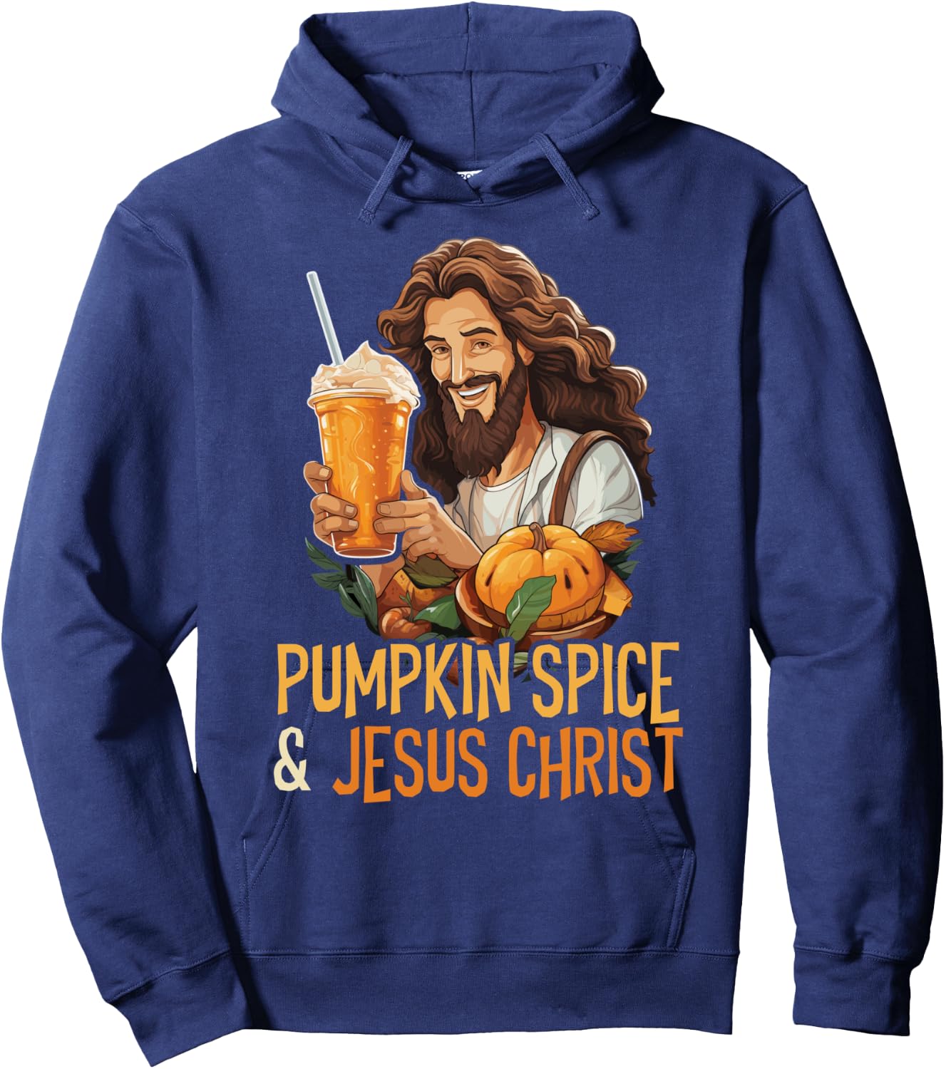 Pumpkin Spice Latte Autumn Food Flavored Drink Hoodie - Hoodie | Navy