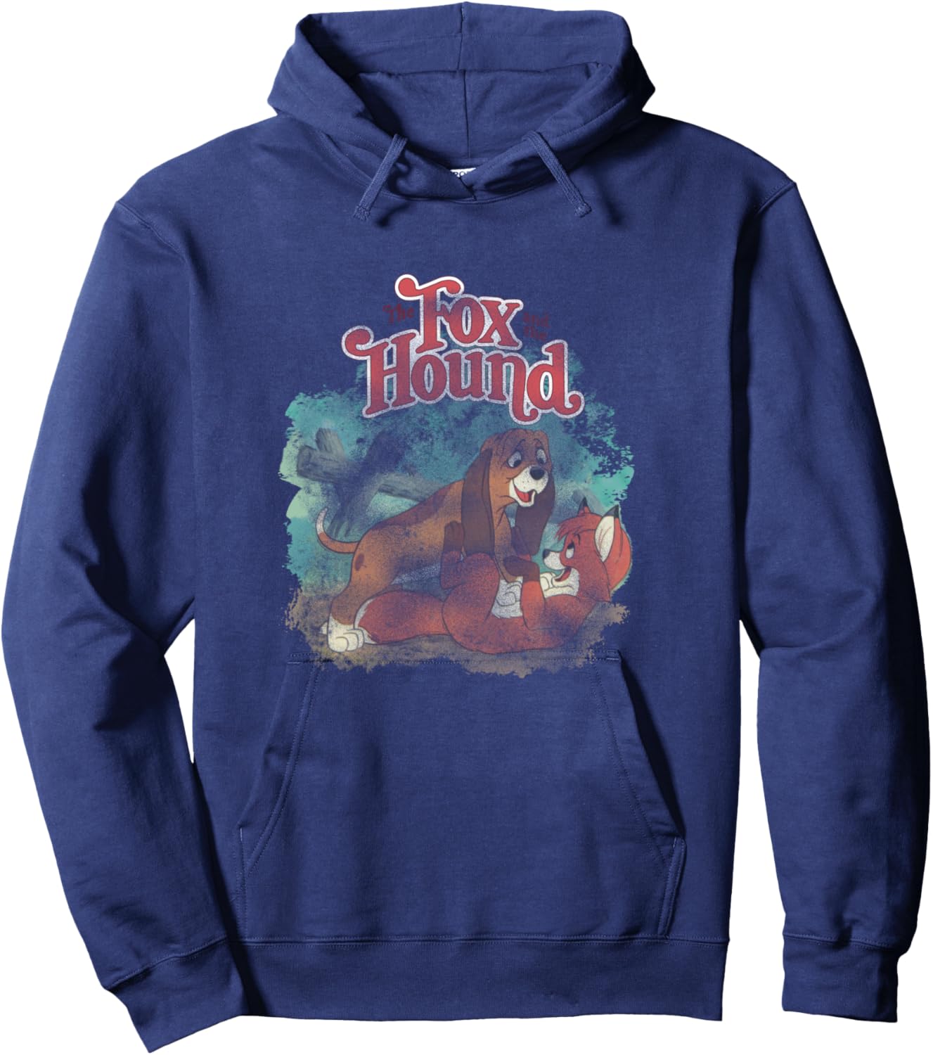 Disney The Fox and the Hound Vintage Classic Best Friends Hoodie - Hoodie | Navy