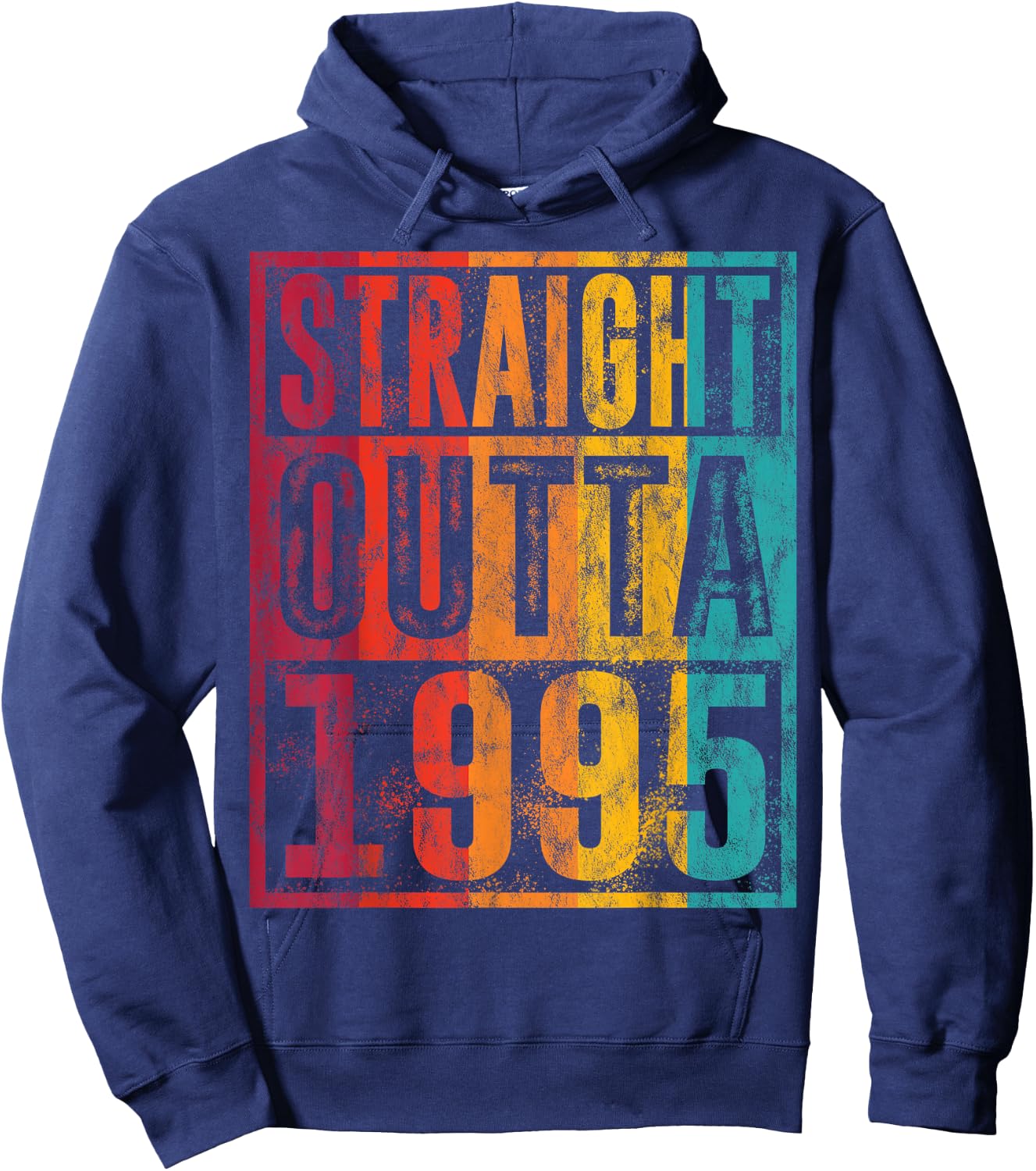 Straight Outta 1995 Vintage Birthday Gifts Retro Summer Hoodie - Hoodie | Navy