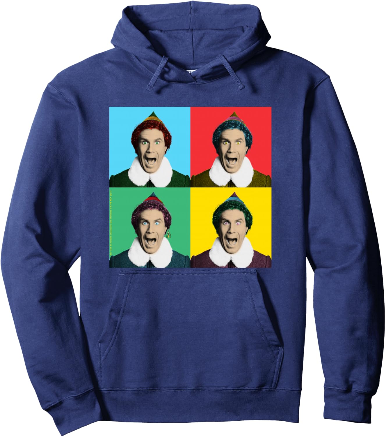 Elf Movie Buddy Pop Art Christmas Movie Hoodie - Hoodie | Navy