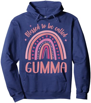 Gumma for Grandma Women Mother's Day Blessed Gumma Hoodie - Hoodie | Navy