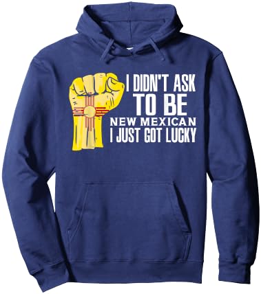 New Mexican American US Patriot USA Grown New Mexico Flag Hoodie - Hoodie | Navy