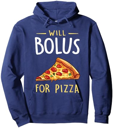 Will Bolus for Pizza Funny Diabetes Awareness Month Hoodie - Hoodie | Navy