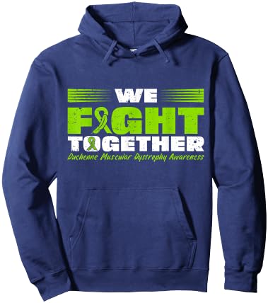 We Fight Together Duchenne Muscular Dystrophy Awareness Hoodie - Hoodie | Navy