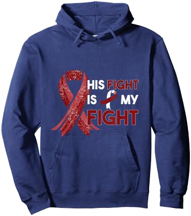 Throat Cancer Ribbon Throat Cancer Awareness - Black - -Adults - Small - - Short Sleeve Hoodie - Hoodie | Navy