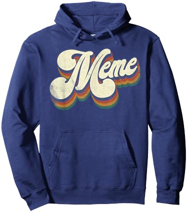 Meme Gifts For Grandma Retro Vintage Mother's Day Meme Hoodie - Hoodie | Navy